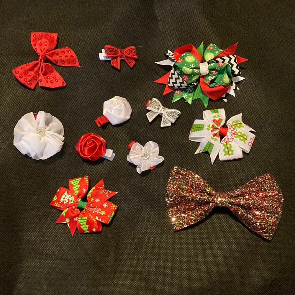 *Bundle* Assorted Christmas Hair Bows